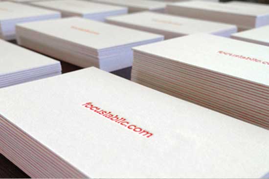 white business cards