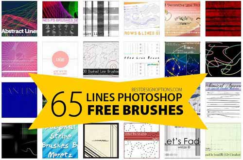 Line Brushes for Photoshop Great for Tech Designs