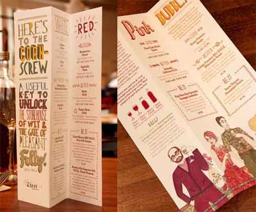 restaurant menu design