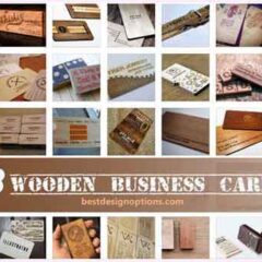 38 Tough Wooden Business Card Examples