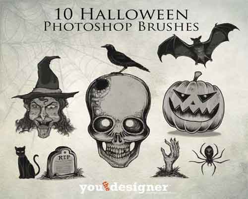 halloween photoshop brushes