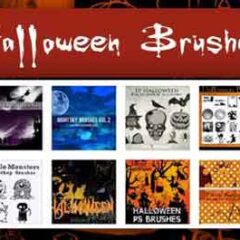 Halloween Photoshop Brushes: 13 Sets for Designing Posters