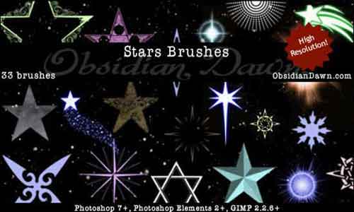 star photoshop brushes