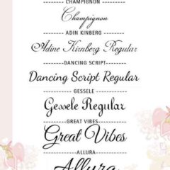 13 Elegant Free Wedding Font Types to Download