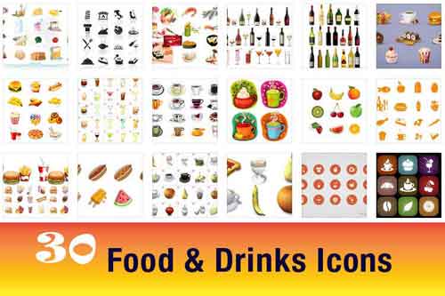 Food Icons: 30 Free Sets for Food-Related Websites and Apps