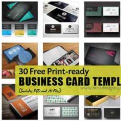30 Free Print-Ready PSD and Vector Business Card Templates