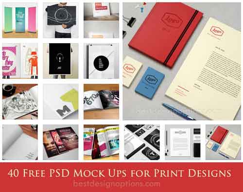 Psd Mockup Templates For Showcasing Print Designs
