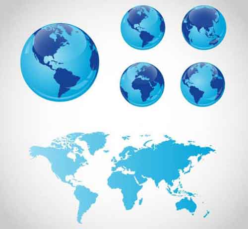 Vector Globe Graphics: 30 Free Sets for Creating Modern Designs