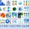 30 Sets of Free Vector Globe Graphics for Modern Designs
