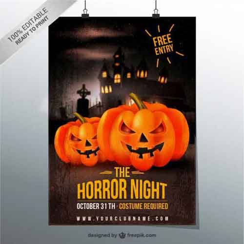 halloween poster templates