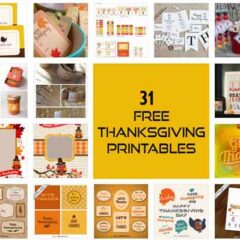 31 Sets of Free Thanksgiving Printables for Fall