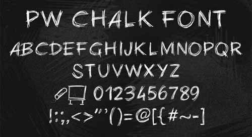 chalk font