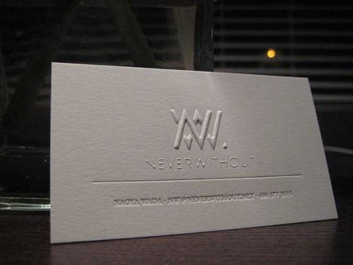 clean business card