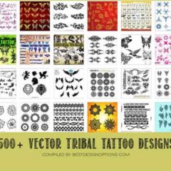 500+ Free Tribal Tattoo Designs in Vector Format