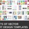 38 Sets of Free Vector T-shirt Design Templates