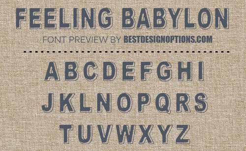 embossed fonts