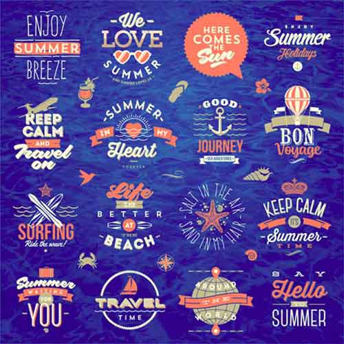Download Logo Templates 200 Editable Free Vector Summer Labels