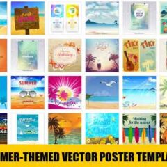 30 Free Vector Summer Holiday Poster Templates