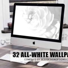 32 Refreshing White Wallpapers for Uncluttered Desktop