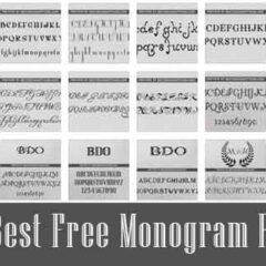 18 Free Monogram Font Types for Logo Designs