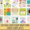 15 Birthday Card Template Files to Download Free