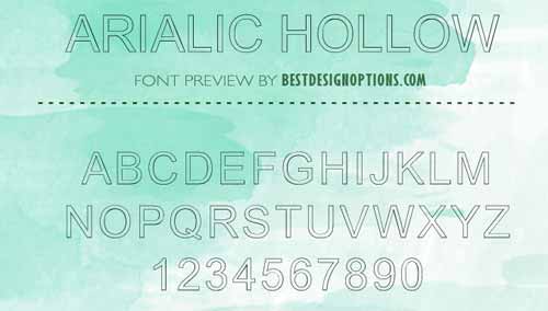 Outlined Font 25 Free Hollow Typefaces To Download