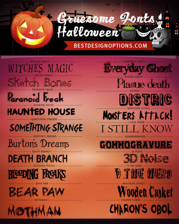 free halloween fonts for mac