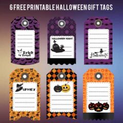 6 Free Printable Halloween Gift Tags