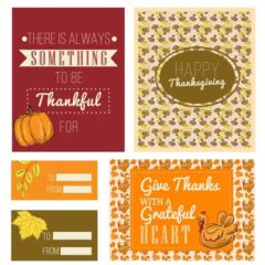 Thanksgiving Card and Tag Printables You Can Send to Greet Friends