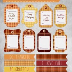 Free Thanksgiving Gift Tags and Note Cards