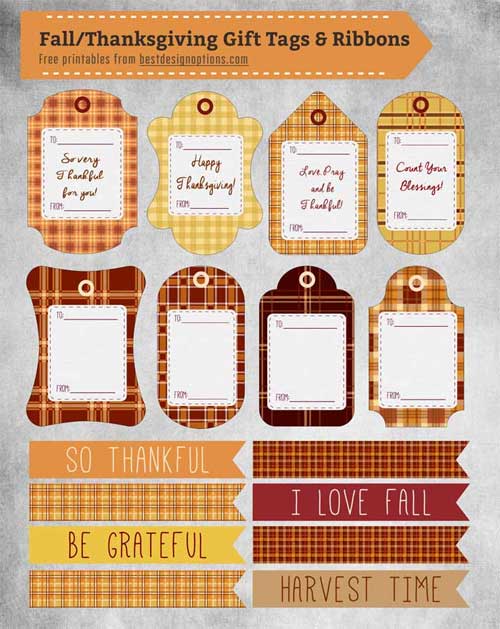 Thanksgiving Gift Tags and Fall Note Cards