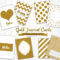 8 Free Printable Greeting Cards in Gold Patterns