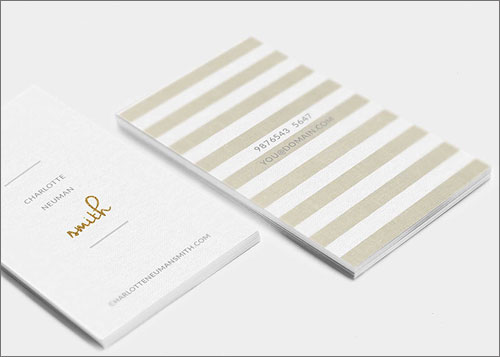 minimalist business card