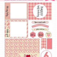 17 Free Baby Girl Journaling Cards, Tags and Labels in Pink