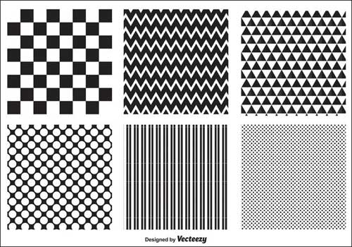 black and white patterns