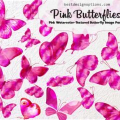 Butterfly Clip Arts: 21 Photoshop Brushes + PNG Images