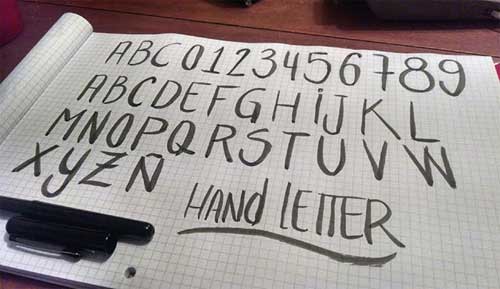 lettering font