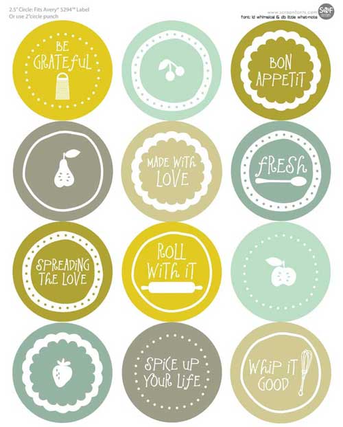 Free Printable Labels For Jars