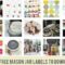 100+ Mason Jar Labels Free to Download