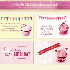 Free Printable Birthday Cards, Gift Tags, and Labels