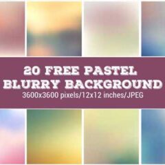 20 Free Blurred Backgrounds in Pastel Colors