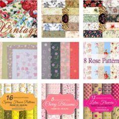 160+ Free Digital Papers With Floral Backgrounds