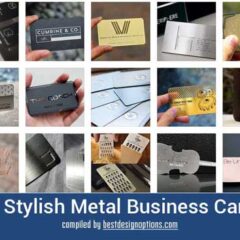 21 Stylish Metal Business Cards for Inspiration