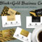 Free Business Card PSD Templates in Black and Gold Jungle Theme