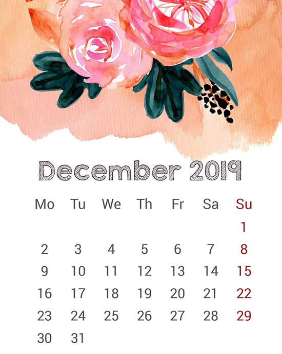 mini printable calendar pages