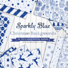 16 Free Sparkly Blue Background Patterns for the Holidays