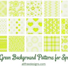 25 Lively Green Background Patterns for Spring and Summer Designs
