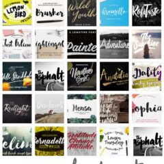 30 Free Paint Brush Fonts for Artistic Designs