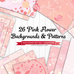 26 Free Pink Flower Background Patterns and Digital Papers