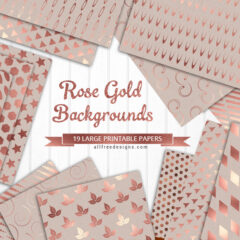 Free Printable Rose Gold Backgrounds with Geometric Patterns